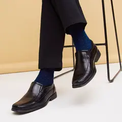 NEWPORT - Zapato Formal Manchester Hombre Negro