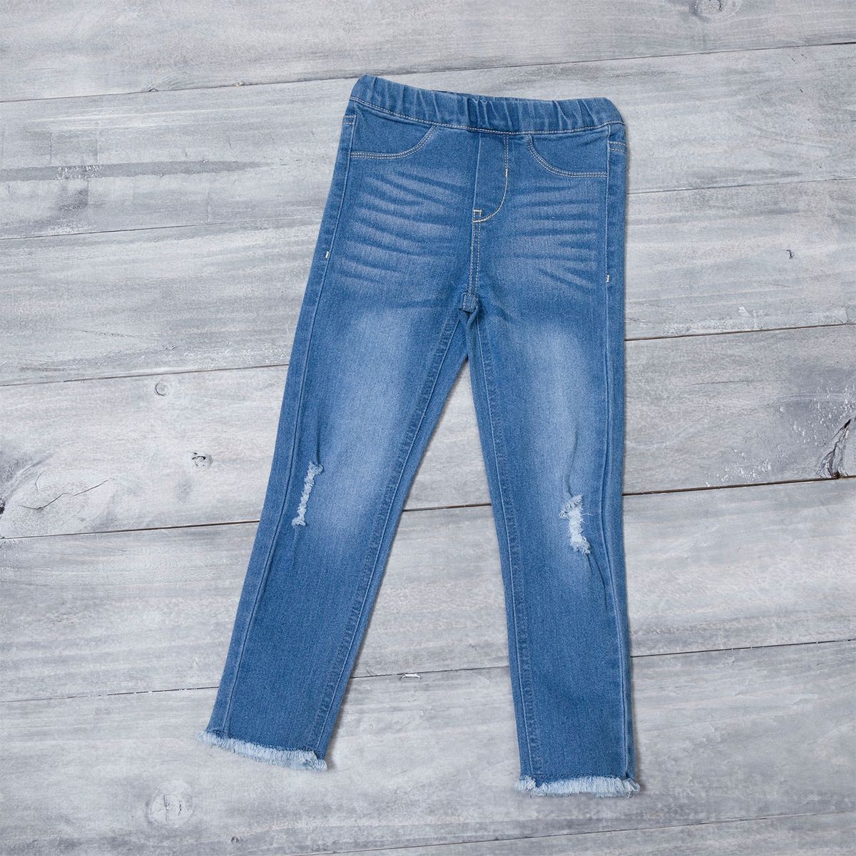 YAMP - Jeans Jeggings Niña Yamp Algodón con Roturas