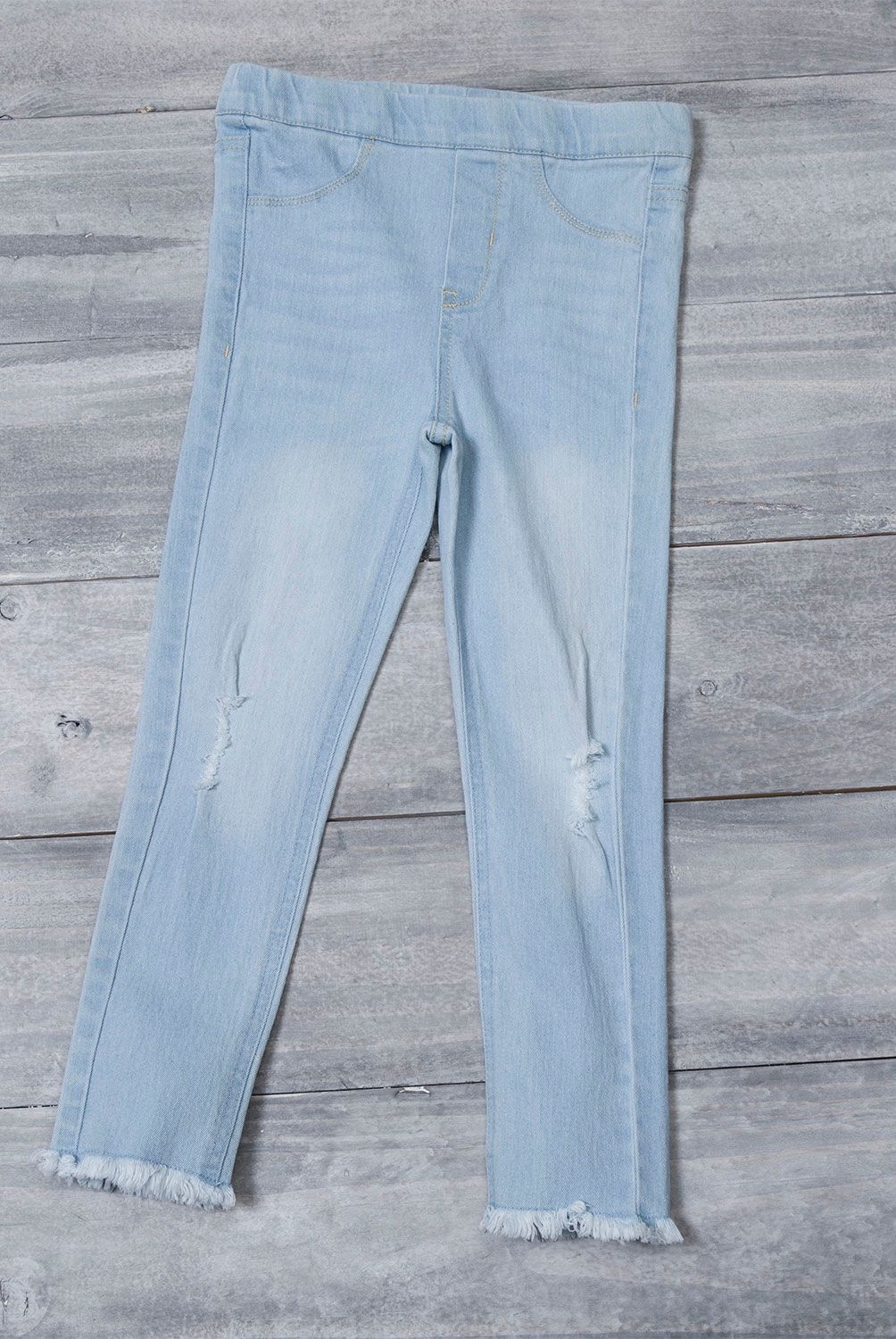 YAMP - Jeans Jeggings Niña Yamp Algodón con Roturas