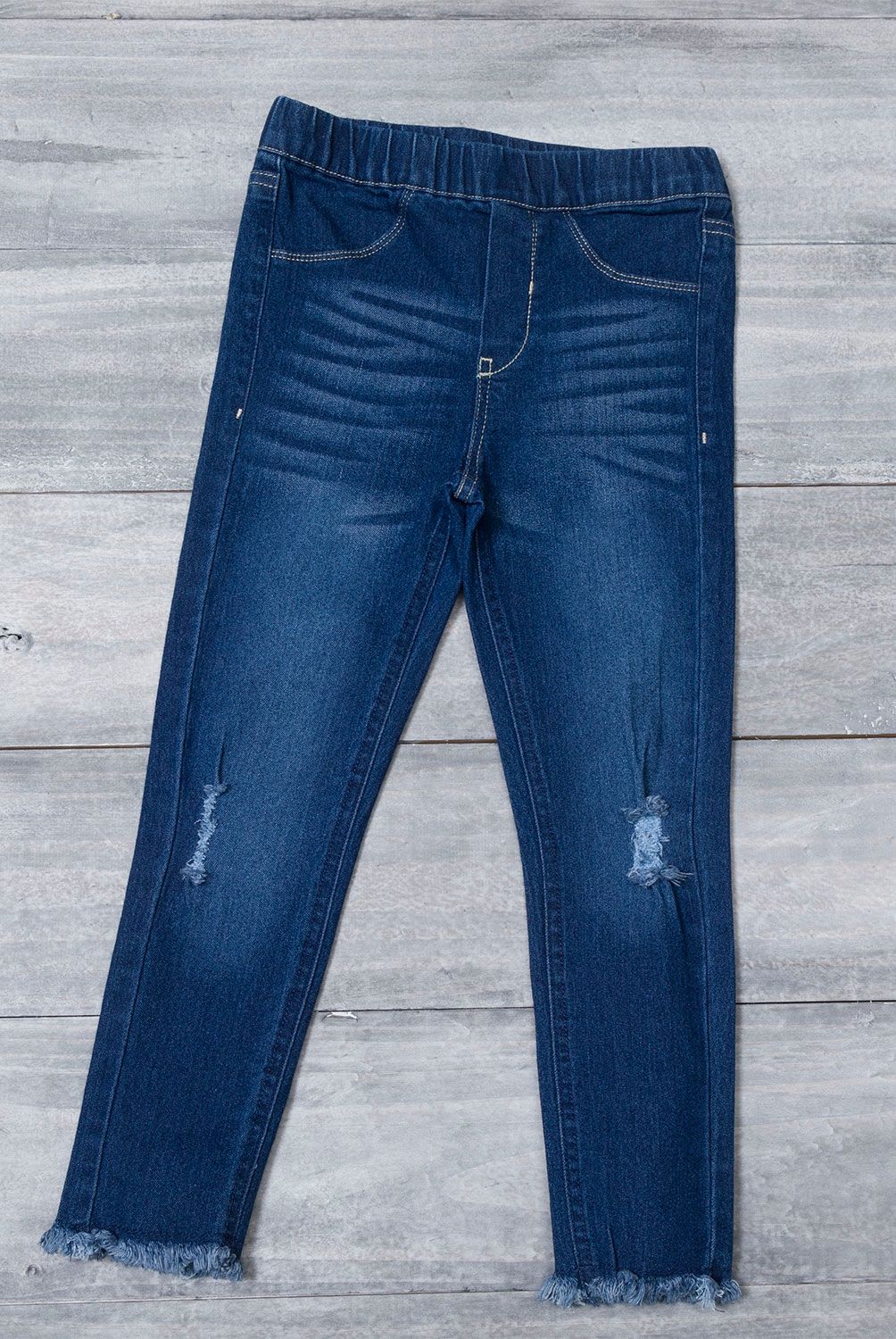 YAMP - Jeans Jeggings Niña Yamp Algodón con Roturas