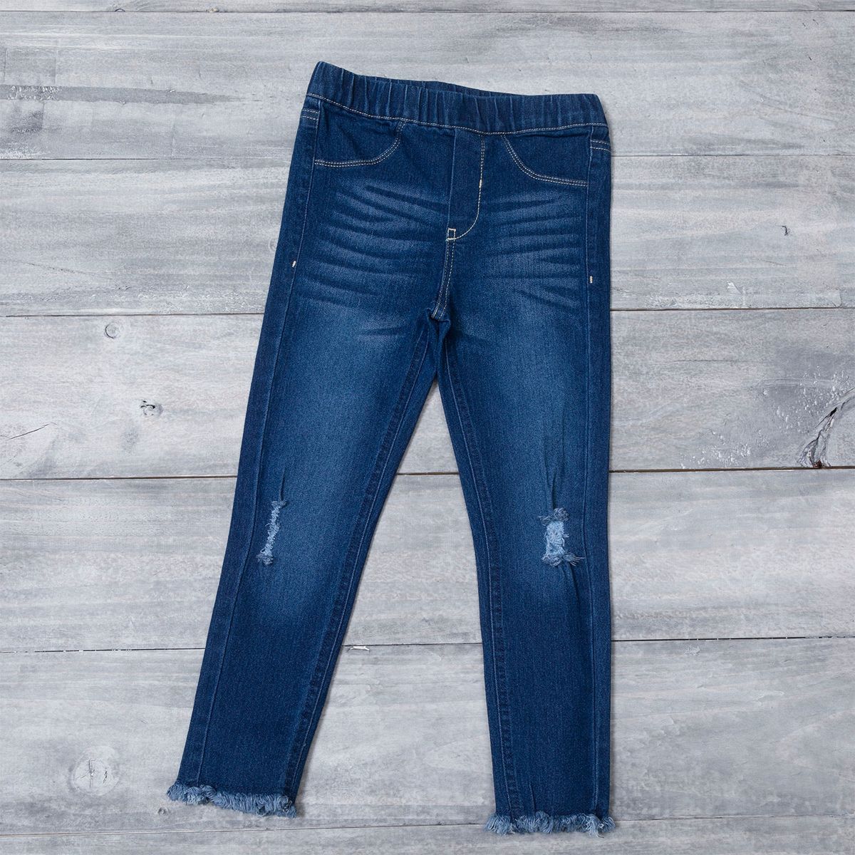 YAMP - Jeans Jeggings Niña Yamp Algodón con Roturas