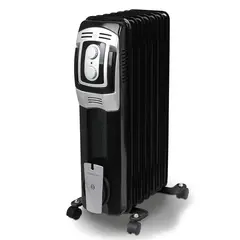 RECCO - Estufa Oleoeléctrica 2000W con Termostato Negra