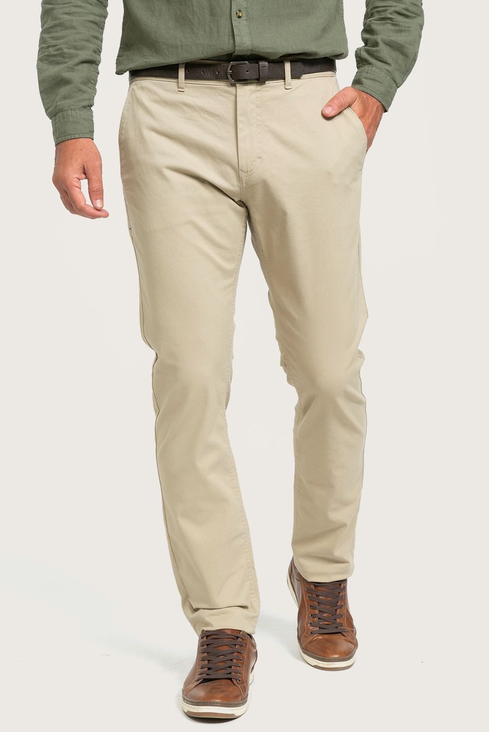 BASEMENT - Pantalón Chino Algodón Orgánico Slim Fit Hombre