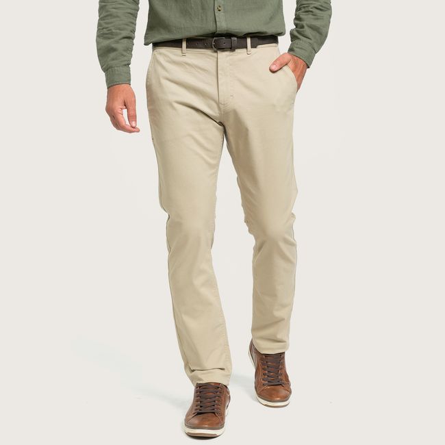 BASEMENT - Pantalón Chino Algodón Orgánico Slim Fit Hombre