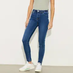 AMERICANINO - Jeans Básico Tiro Medio Mujer Algodón