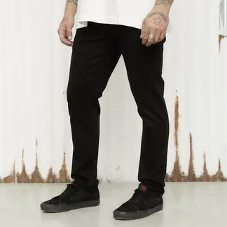 AMERICANINO - Jeans Skinny Hombre Algodón Tiro Medio Negro