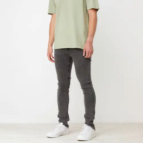 BEARCLIFF - Jeans Super Skinny Fit Hombre Algodón Stretch