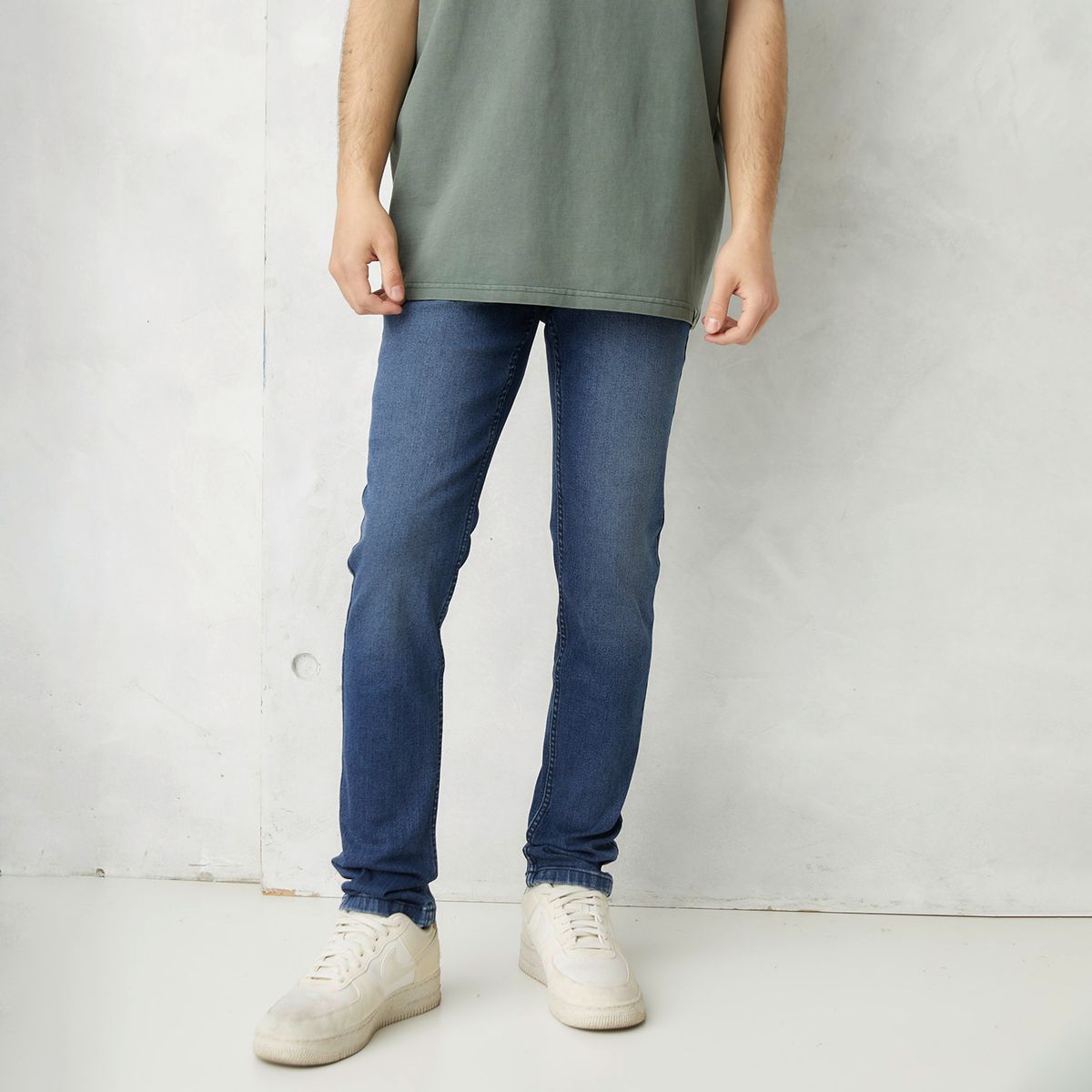BEARCLIFF - Jeans Bearcliff Super Skinny Fit Hombre Algodón Stretch