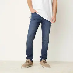 BEARCLIFF - Jeans Super Skinny Fit Hombre Algodón Stretch