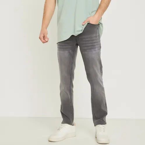 BEARCLIFF - Jeans Skinny Fit Hombre Algodón Tiro Regular