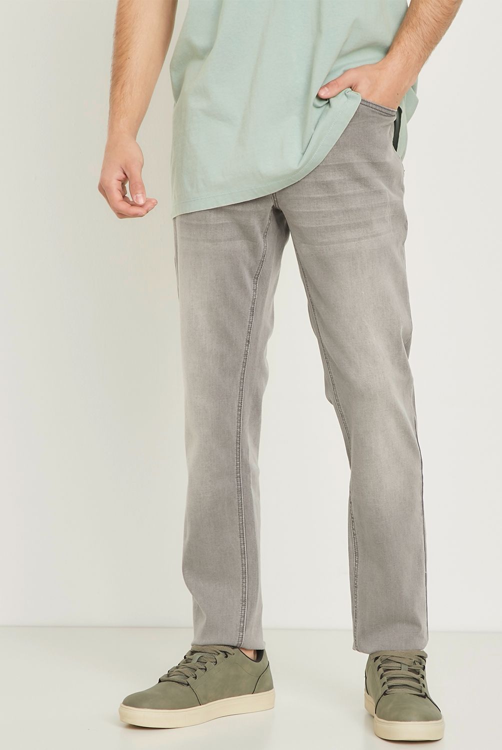 BEARCLIFF - Jeans Skinny Fit Bearcliff Hombre Algodón Tiro Regular
