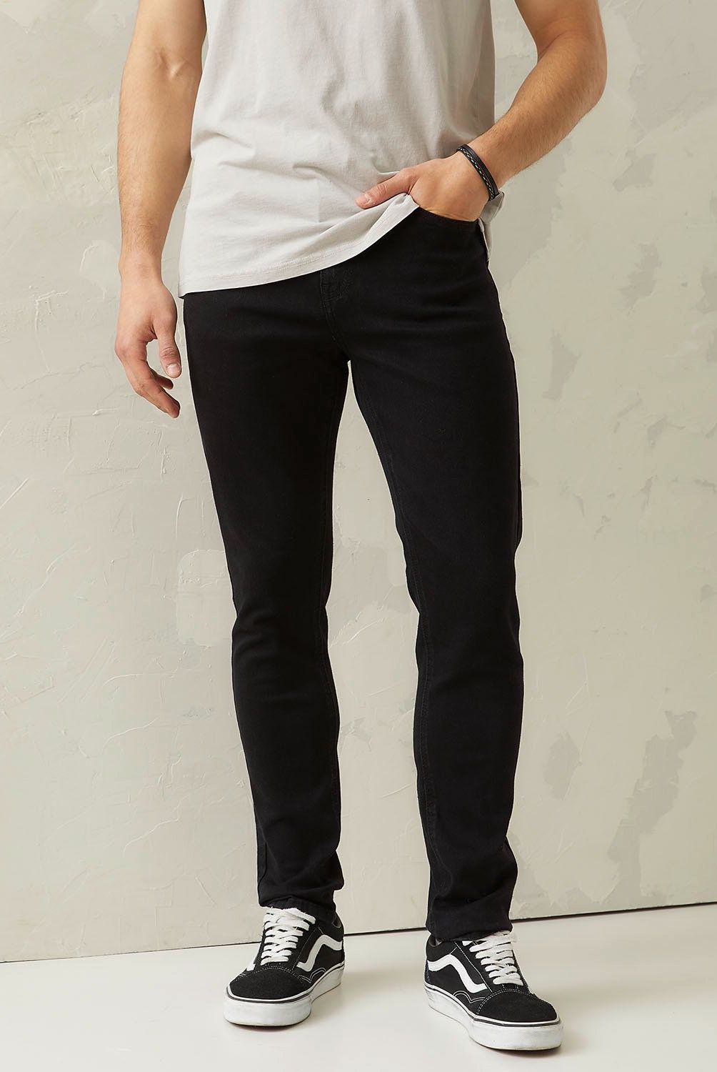 AMERICANINO - Jeans Super Skinny Americanino Algodón Orgánico Hombre Negro