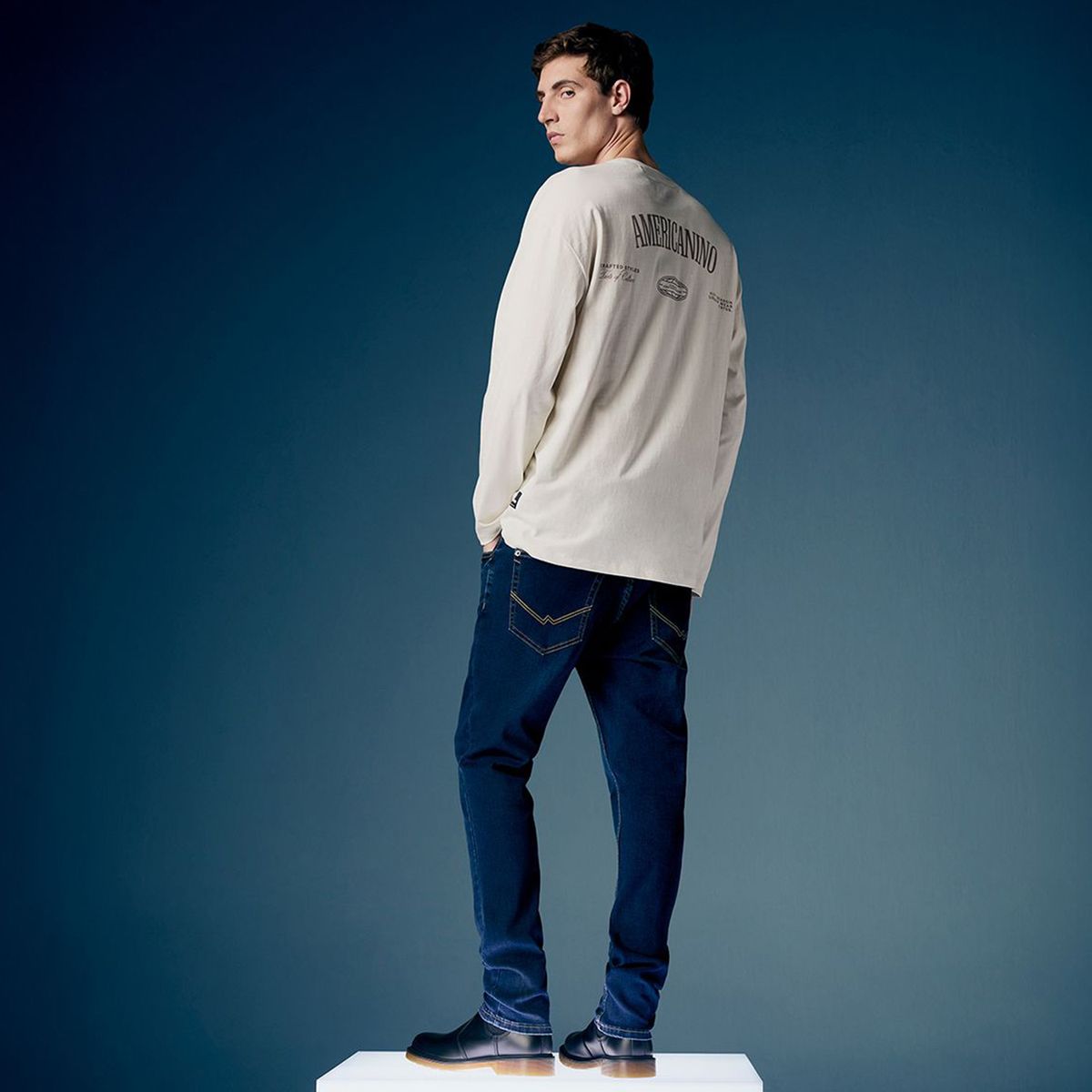 AMERICANINO - Jeans Skinny Hombre Americanino