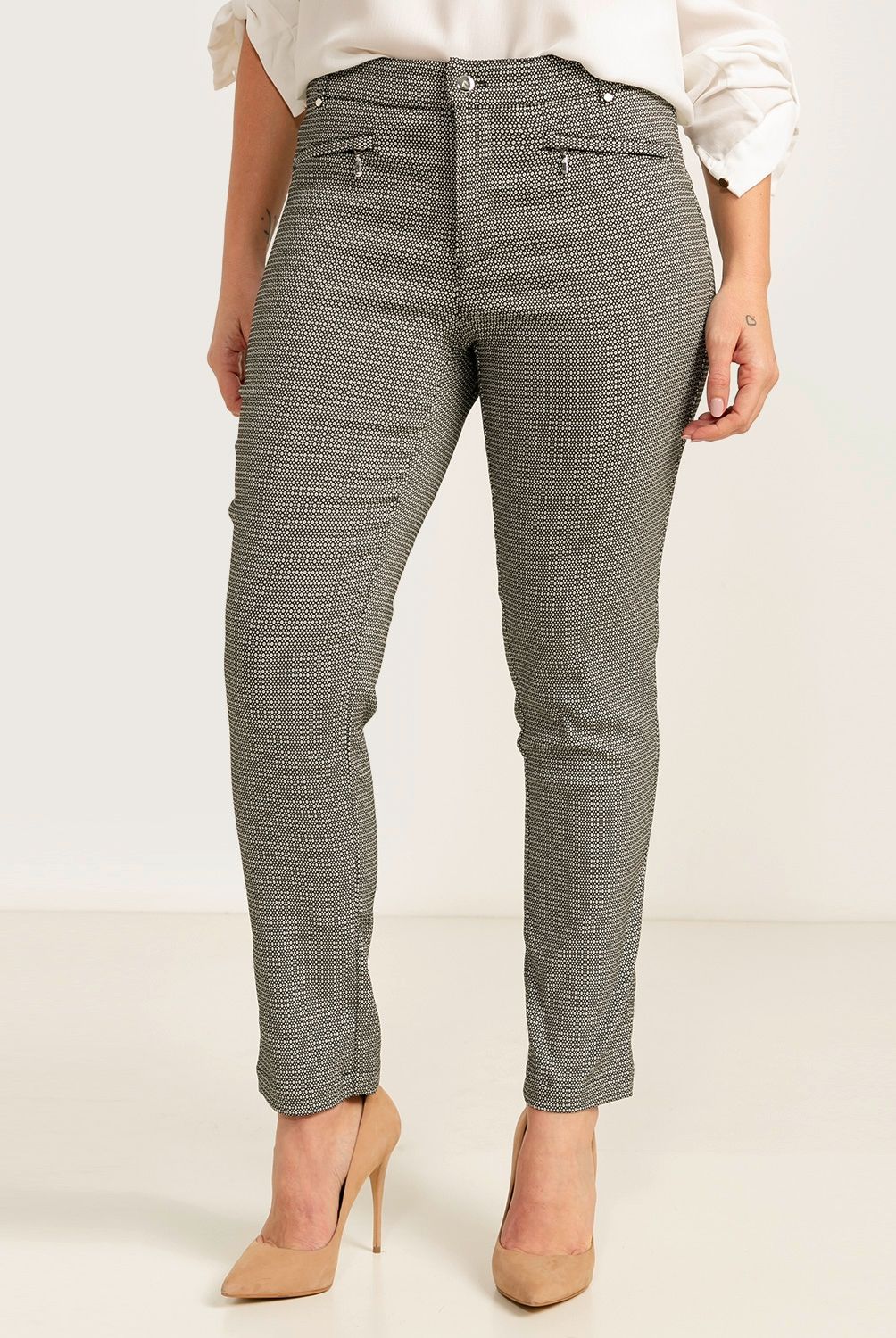 STEFANO COCCI - Pantalón De Algodón Skinny Mujer
