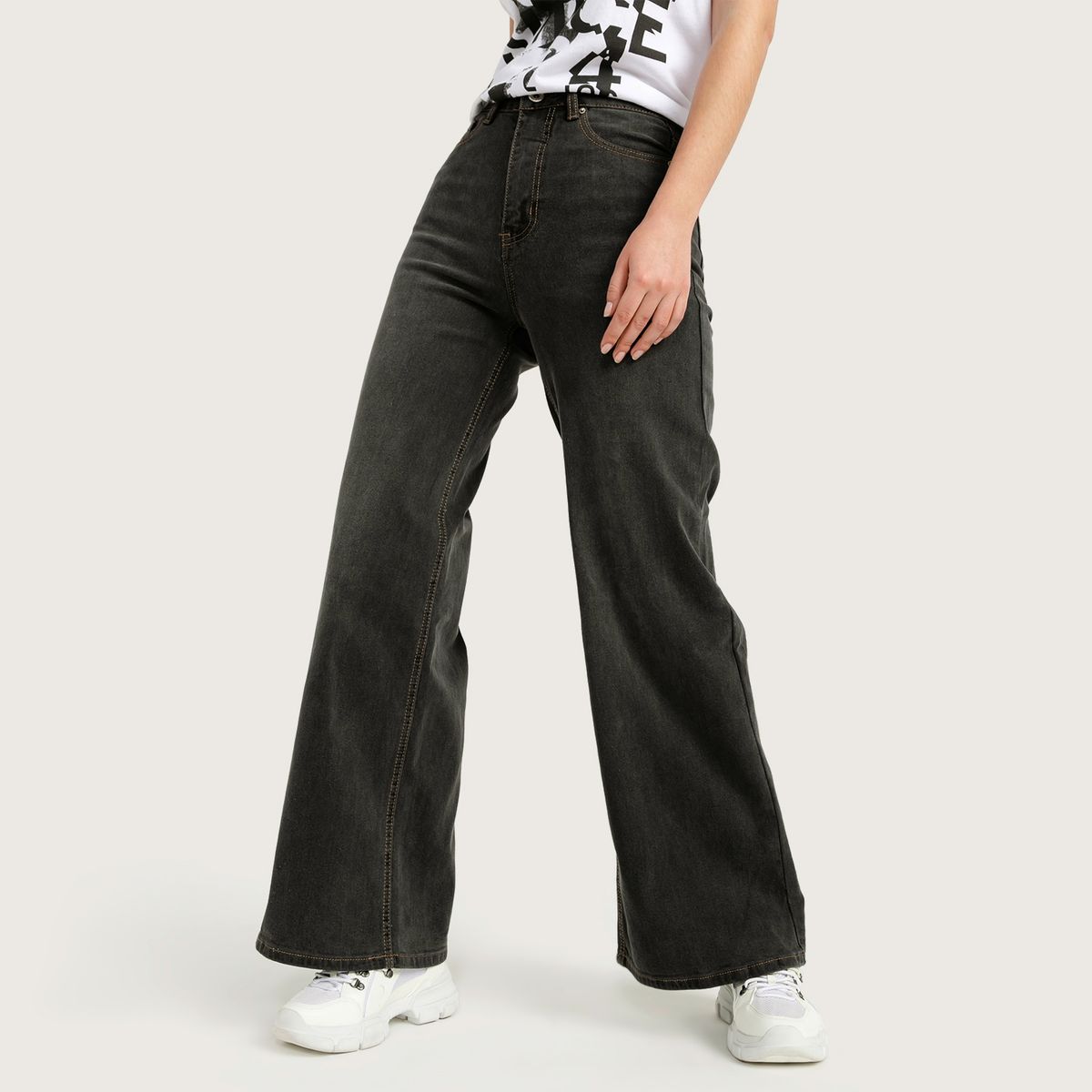 AMERICANINO - Jeans Wide Leg Mujer Americanino