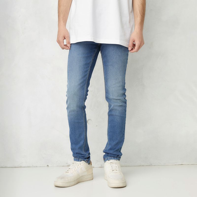 BEARCLIFF - Jeans Bearcliff Super Skinny Fit Hombre Algodón Stretch