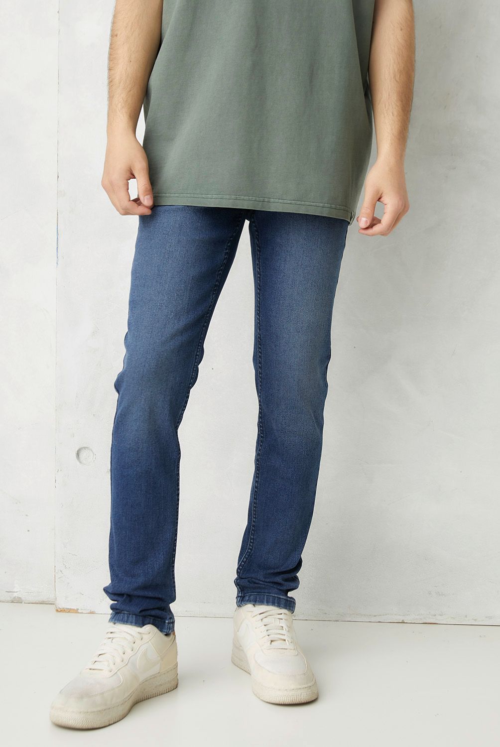 BEARCLIFF - Jeans Bearcliff Super Skinny Fit Hombre Algodón Stretch
