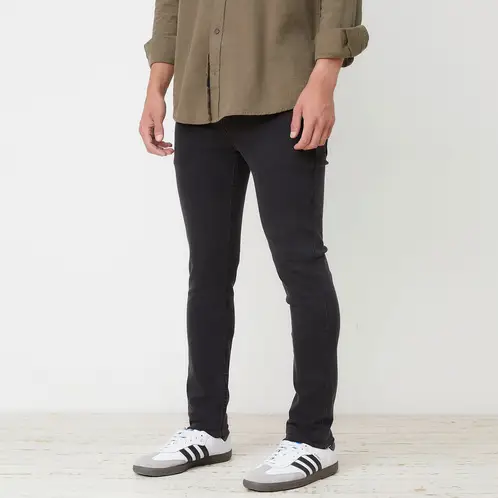 BEARCLIFF - Jeans Super Skinny Fit Hombre Algodón Stretch