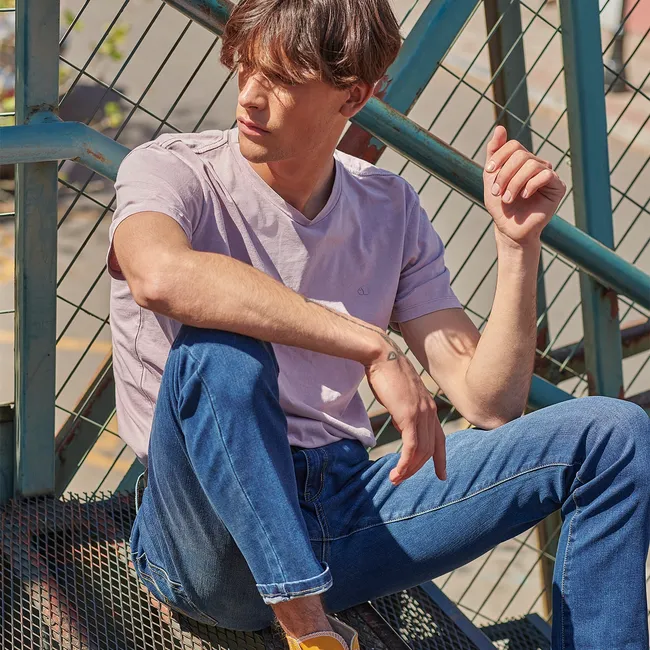 AMERICANINO - Jeans Skinny Fit Tiro Medio Hombre Americanino