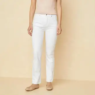 ELLE - Jeans Straight Tiro Alto Mujer