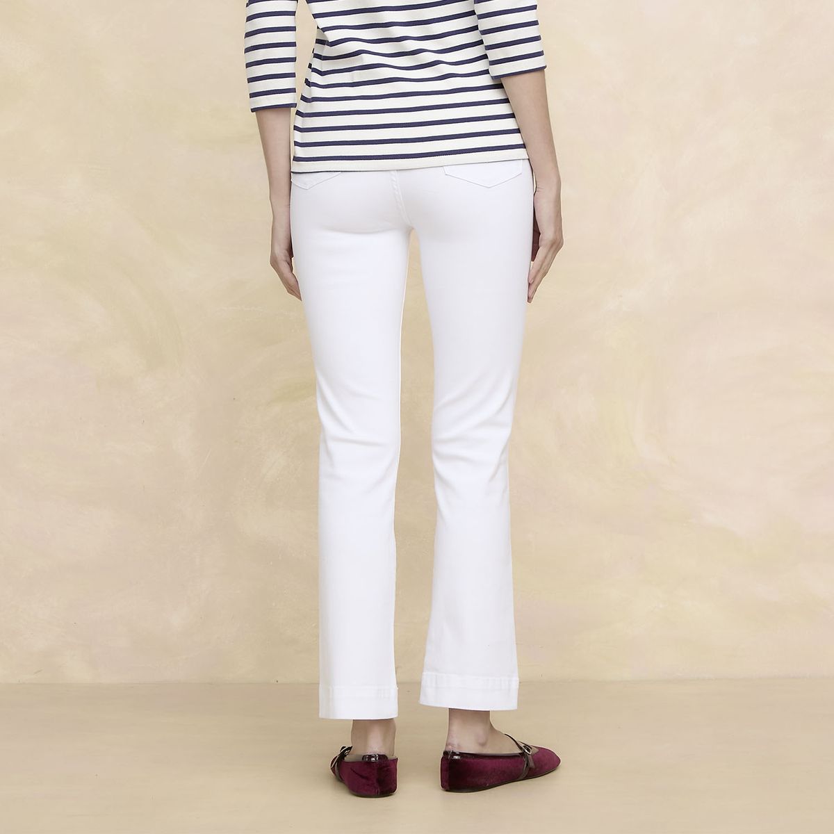ELLE - Jeans Straight Tiro Alto Mujer Elle