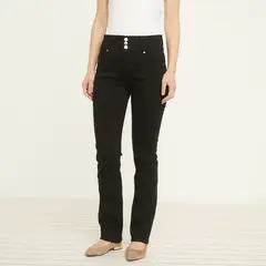 ELLE - Jeans Straight Tiro Medio Mujer