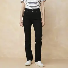 ELLE - Jeans Straight Tiro Medio Mujer