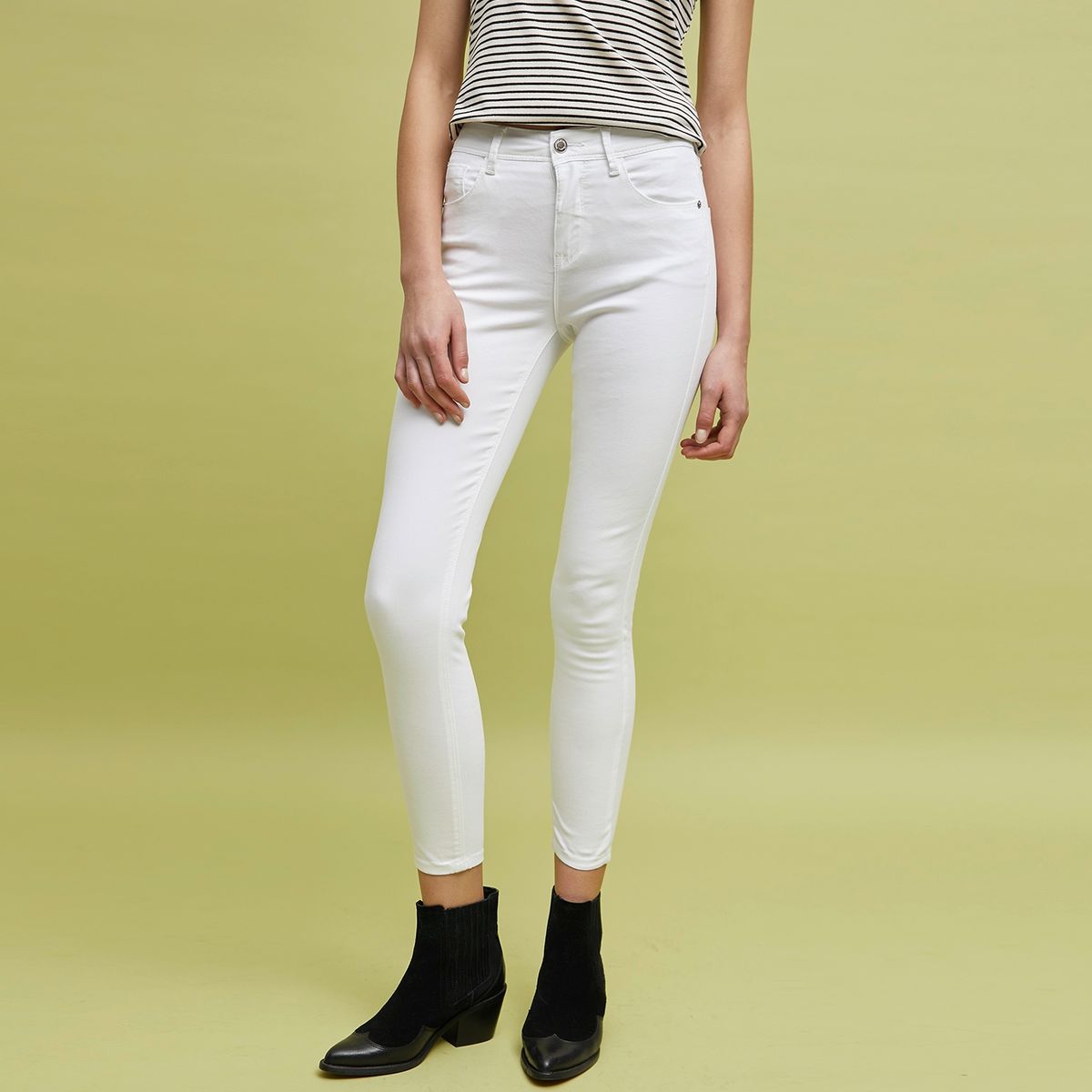 BASEMENT - Jeans Skinny Tiro Medio Mujer Basement