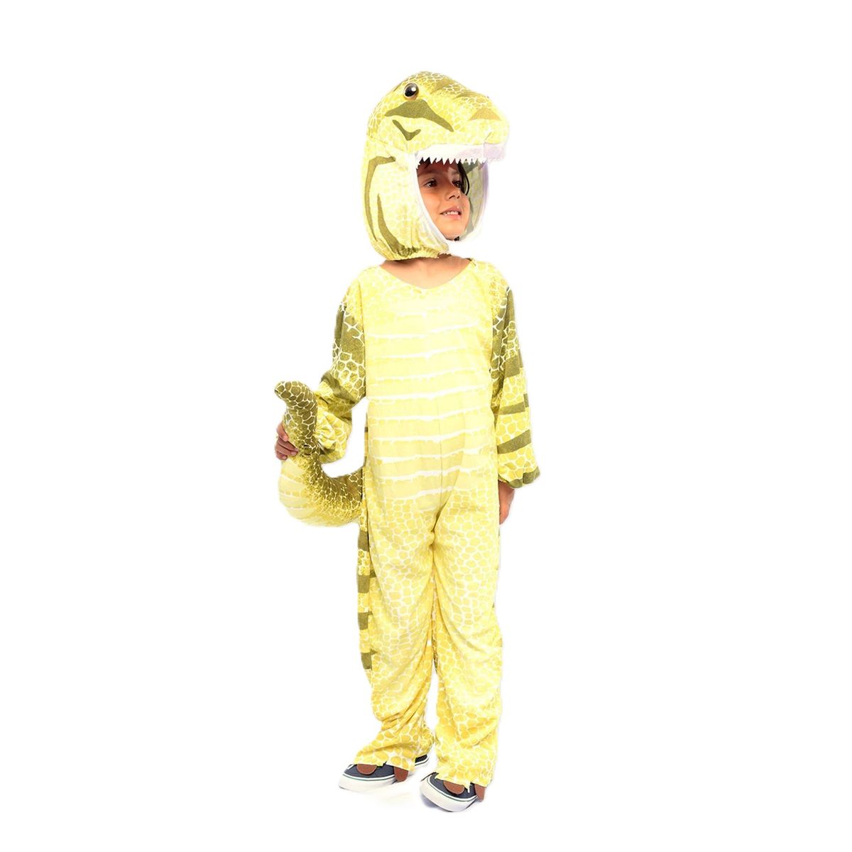 YAMP - Disfraz Halloween Tiranosaurio Rex Amarillo Yamp