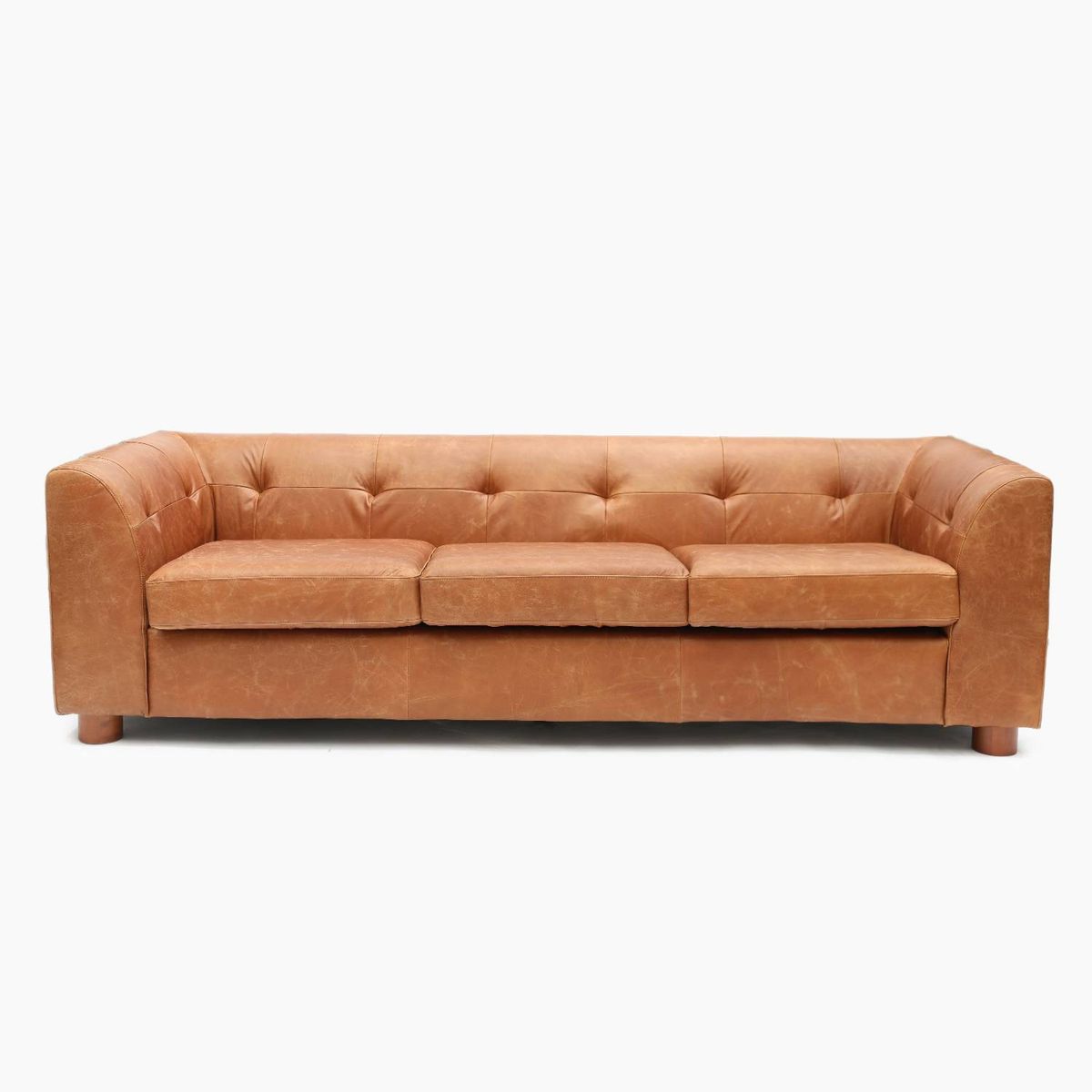 BASEMENT HOME - Sofá 3 Cuerpos Cuero Baccarat Basement Home