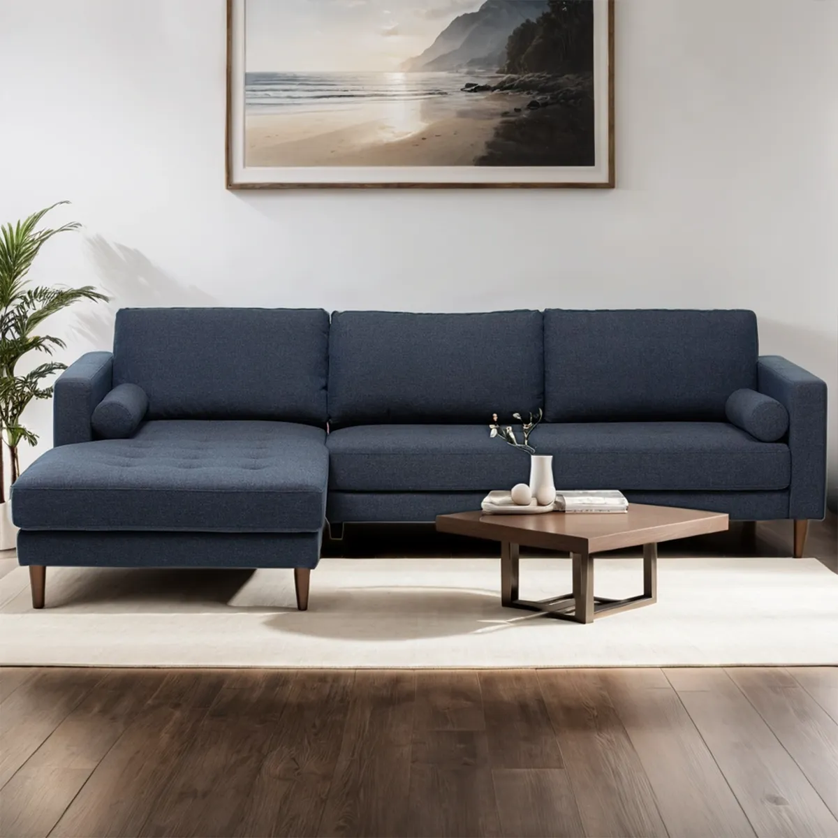 BASEMENT HOME - Sofá Seccional Izquierdo Connery 4 Cuerpos Basement Home