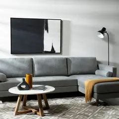 BASEMENT HOME - Sofá Seccional Derecho Connery 4 Cuerpos