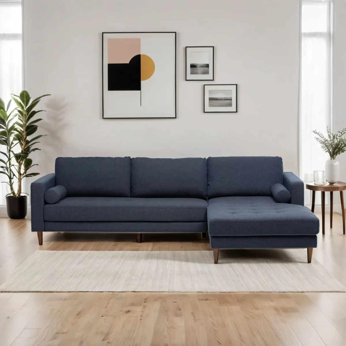 BASEMENT HOME - Sofá Seccional Derecho Connery 4 Cuerpos Basement Home