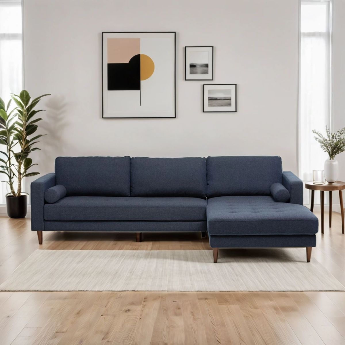 BASEMENT HOME - Sofá Seccional Derecho Connery 4 Cuerpos Basement Home