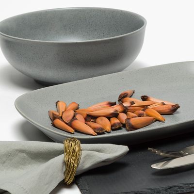 Imagen 2 del producto Fuente Cerámica Gres Rectangular 36x23 cm