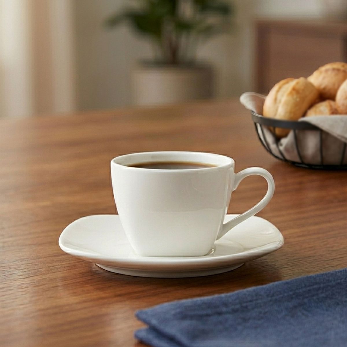 BASEMENT HOME - Taza 120 Ml Con Plato Essential Cuadrado Basement Home