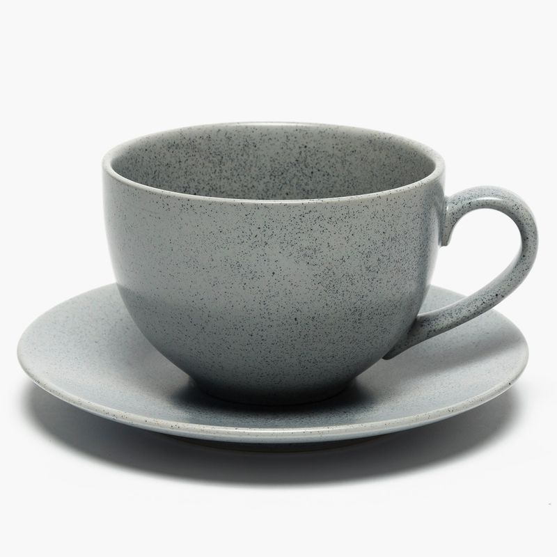 BASEMENT HOME - Taza Té 507 Ml + Plato Té 18 Cm Cerámica Basement