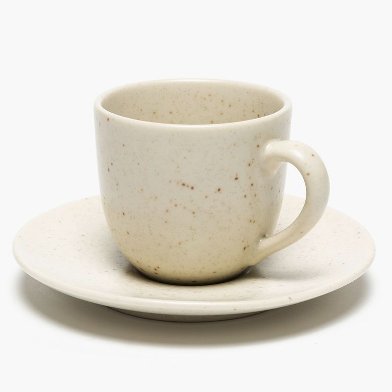 BASEMENT HOME - Taza Café 120 ml con plato Cerámica Gres Basement Home