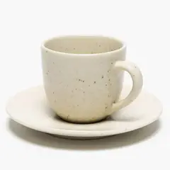 BASEMENT HOME - Taza Café 120 Ml + Plato Café Cerámica Gres