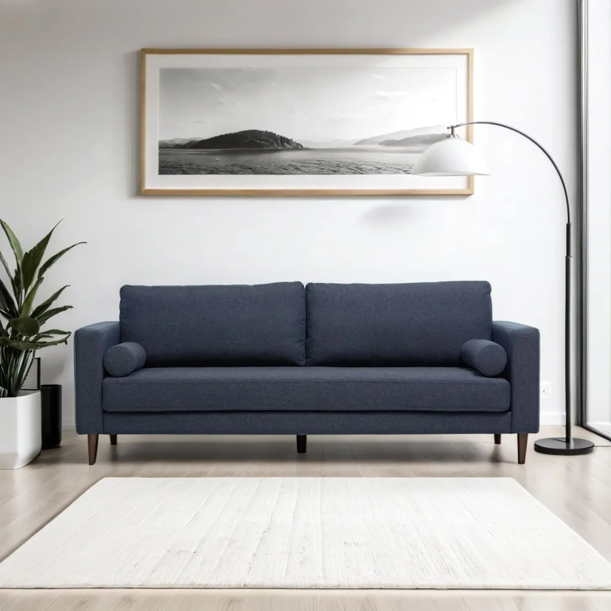 BASEMENT HOME - Sofá 3 Cuerpos Tela Connery Basement Home