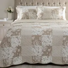 TEXTIL VIÑA - Cubrecama Patch Beige