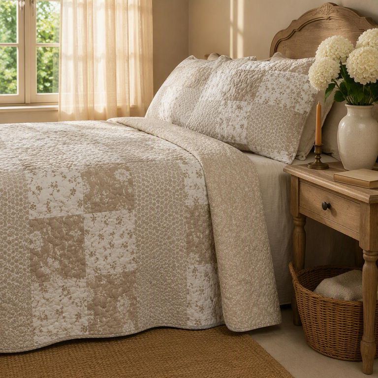 Cubrecama+ Funda De Almohada Patch