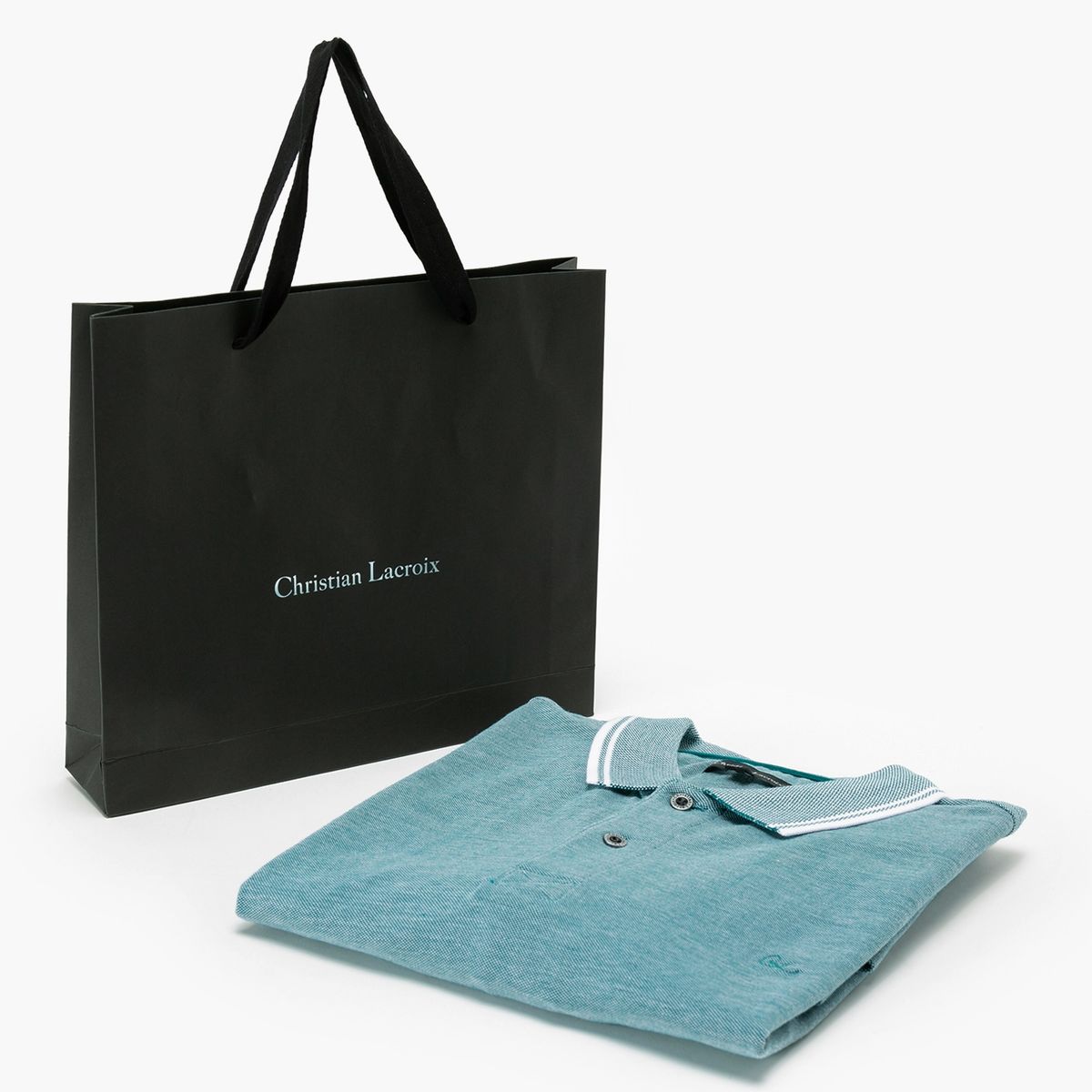 CHRISTIAN LACROIX - Polera Con Cuello Regular Fit Hombre Christian Lacroix