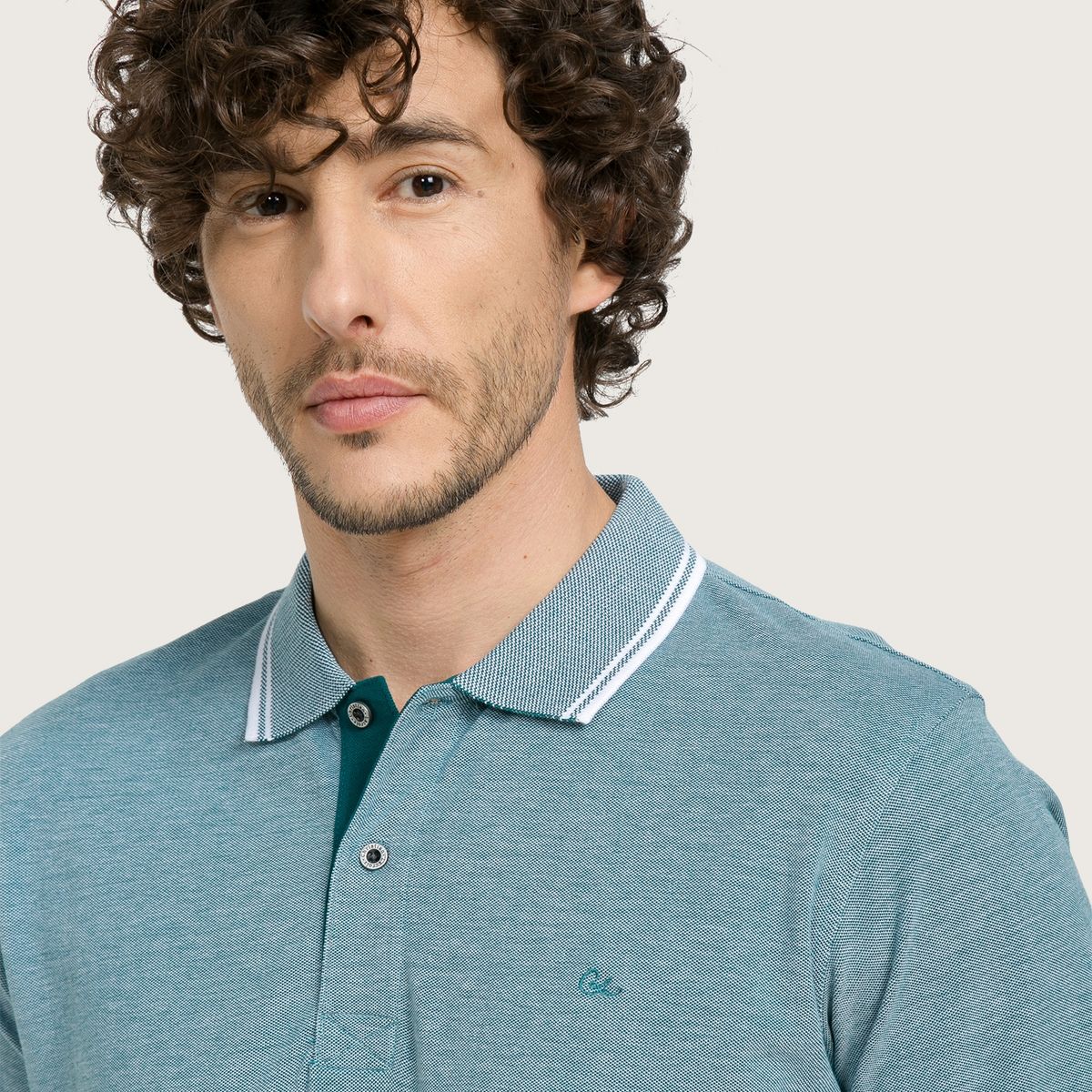 CHRISTIAN LACROIX - Polera Con Cuello Regular Fit Hombre Christian Lacroix