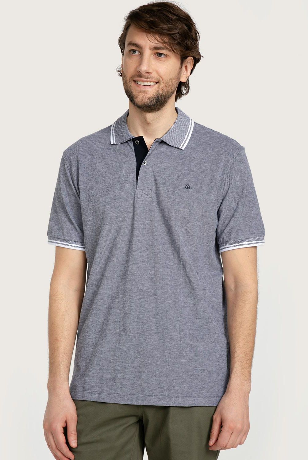 CHRISTIAN LACROIX - Polera Con Cuello Regular Fit Hombre Christian Lacroix
