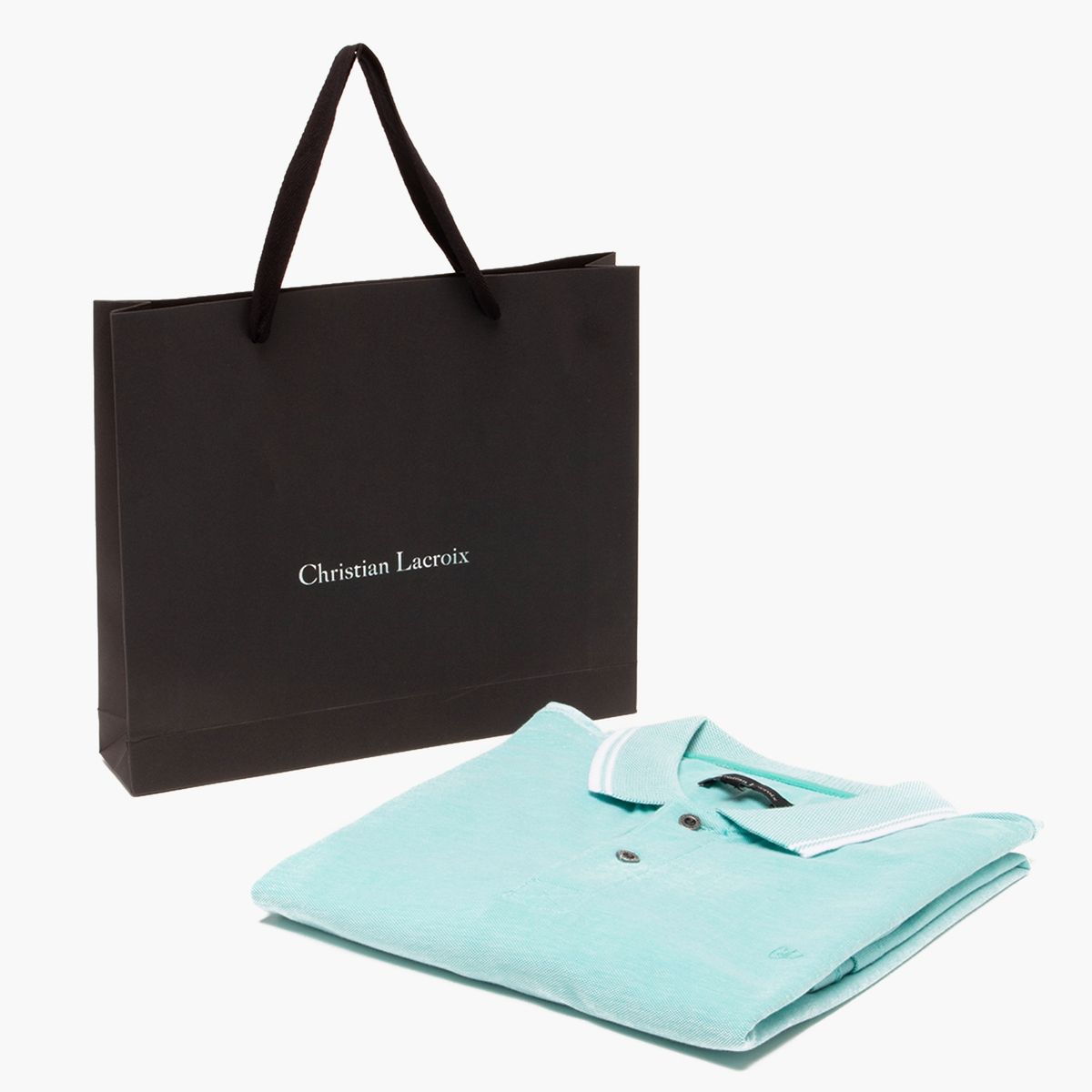 CHRISTIAN LACROIX - Polera Con Cuello Regular Fit Hombre Christian Lacroix