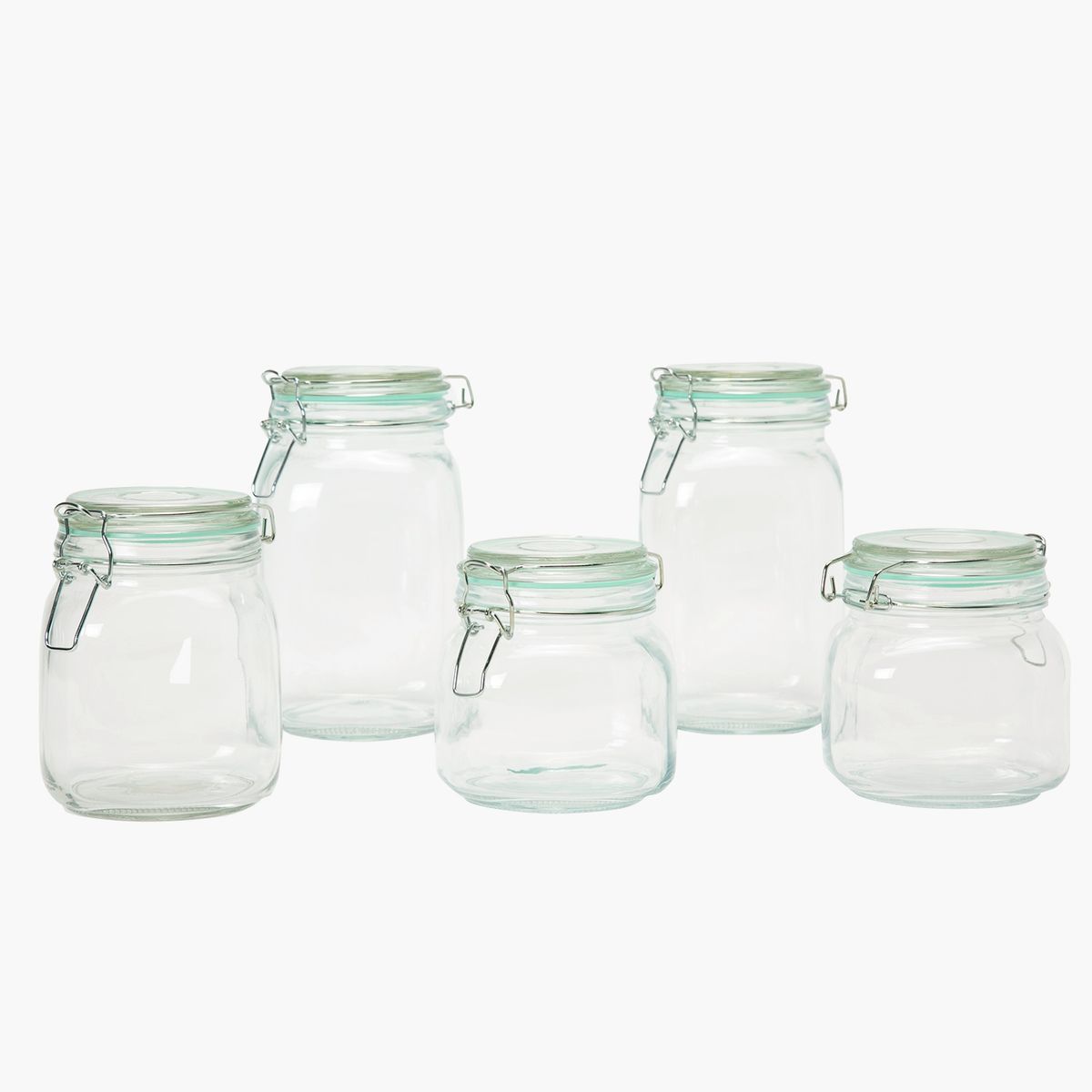 MICA - Set de 5 Contenedores de Vidrio Mica