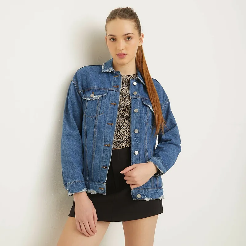 Falabella Chaqueta Larga Jeans Mujer SYBILLA Chaqueta Jeans Mujer