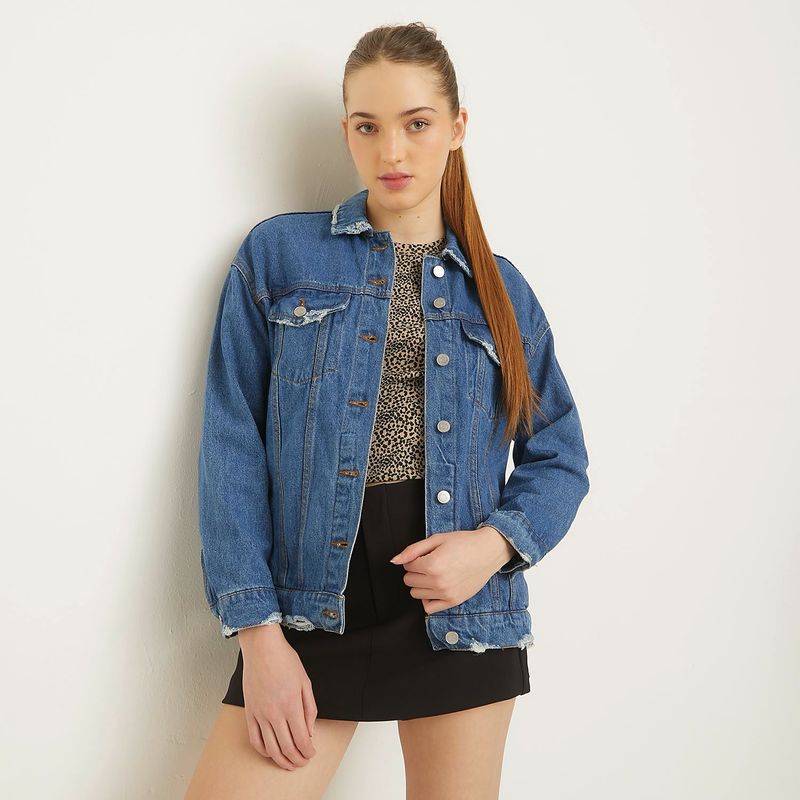 SYBILLA - Chaqueta Sybilla Jeans Algodón Manga Larga Mujer