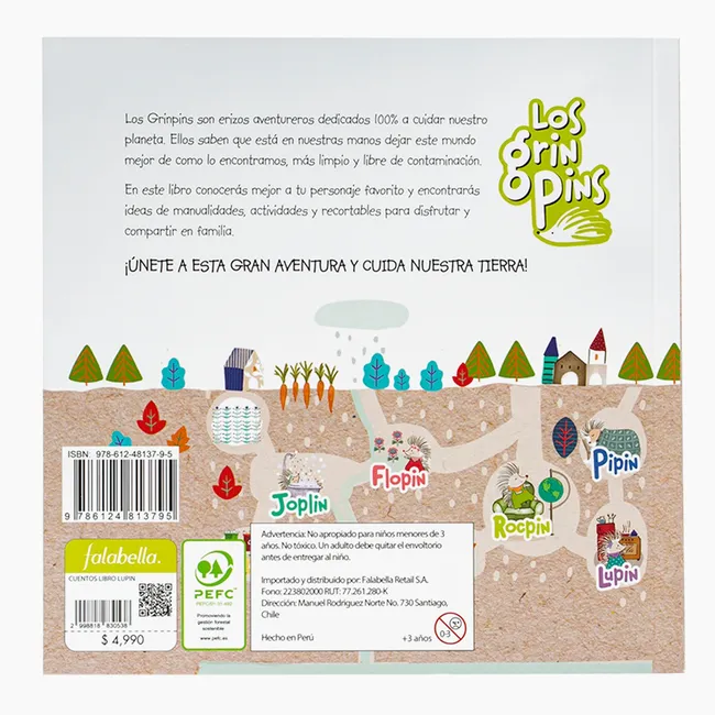 GRINPINS - Libro Lupin Grinpins